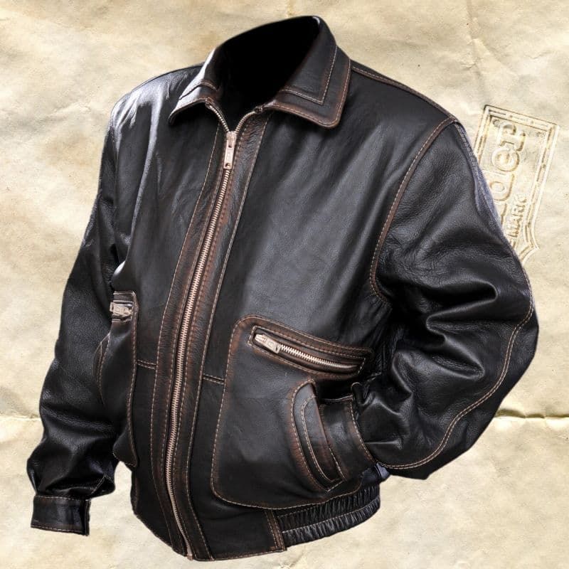 Куртка «Авиатор» темно-коричневая